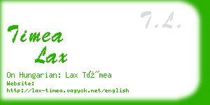 timea lax business card